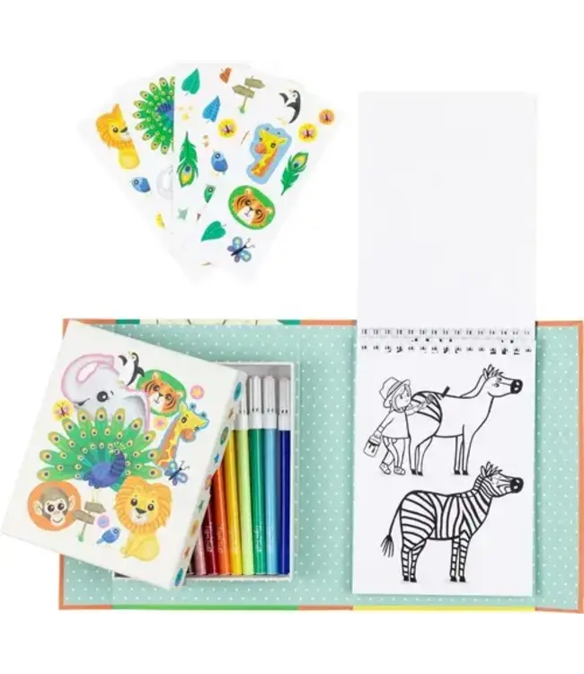 Tiger Tribe | Colouring Set | Zoo | 4-7 jaar