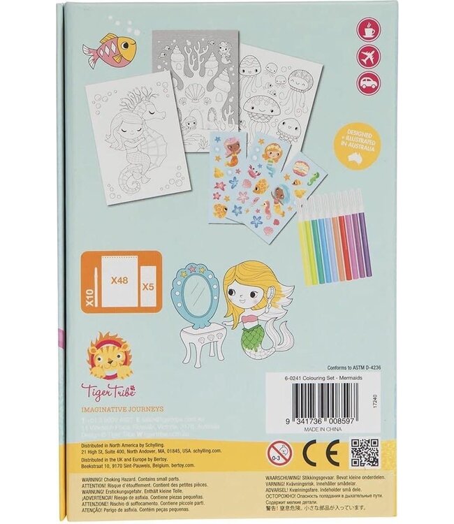 Tiger Tribe | Colouring Set | Mermaids | 4-7 jaar