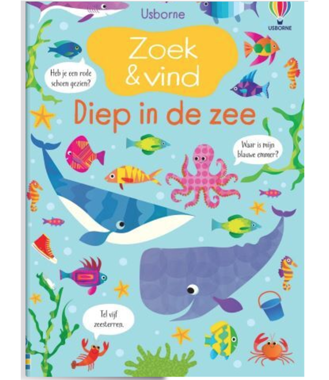 Usborne Zoekboek | Stickerboek | Zoek en Vind | Diep in de Zee | 5+