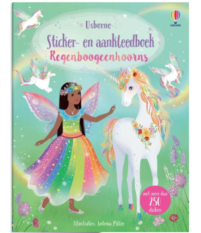 ﻿Usborne Stickerboek | Regenboogeenhoorns | 5+
