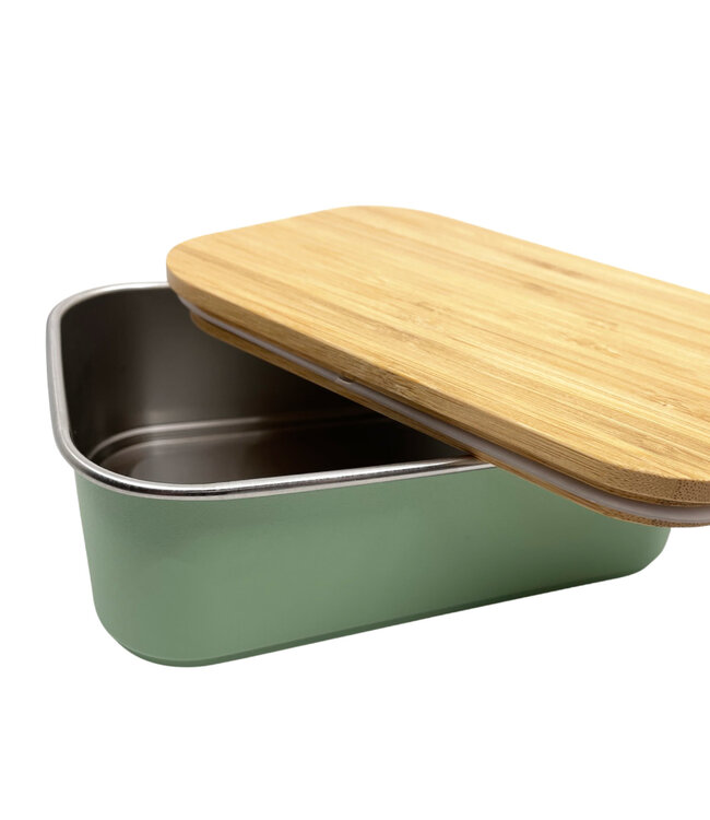 ﻿Smikkels | RVS Lunchbox | Groen