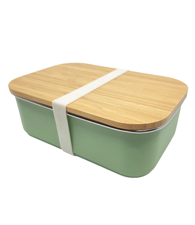 ﻿Smikkels | RVS Lunchbox | Groen