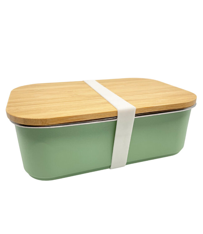 ﻿Smikkels | RVS Lunchbox | Groen