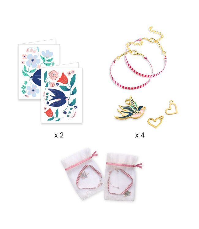 Djeco | Sieraden maken | Bird Ribbons | 6+