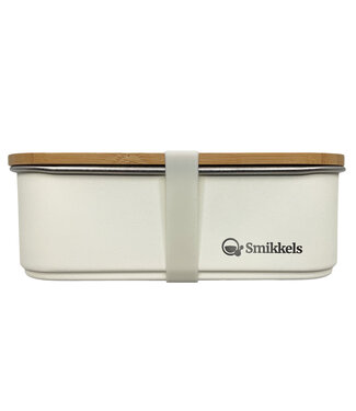 ﻿Smikkels | RVS Lunchbox | Zacht wit