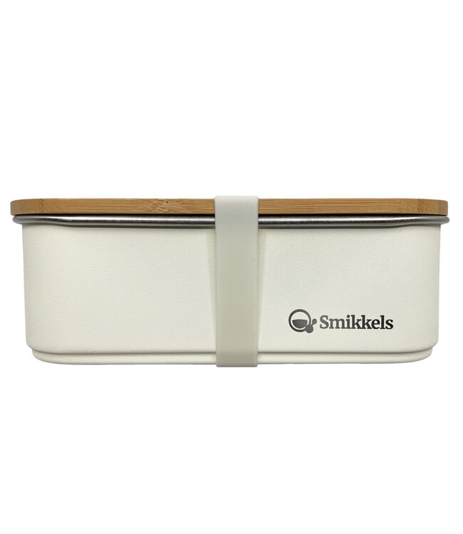 ﻿Smikkels | RVS Lunchbox | Zacht wit