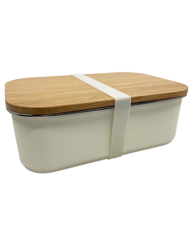 ﻿Smikkels | RVS Lunchbox | Zacht wit