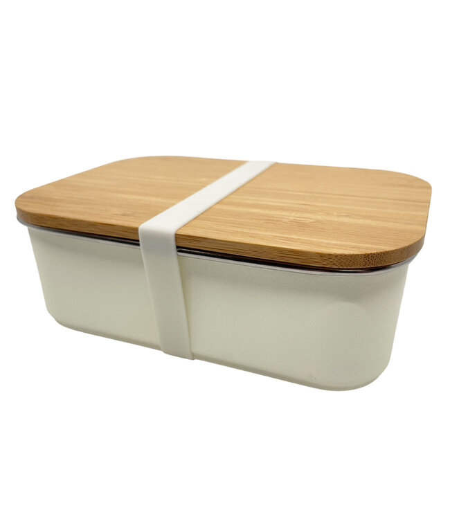 ﻿Smikkels | RVS Lunchbox | Zacht wit