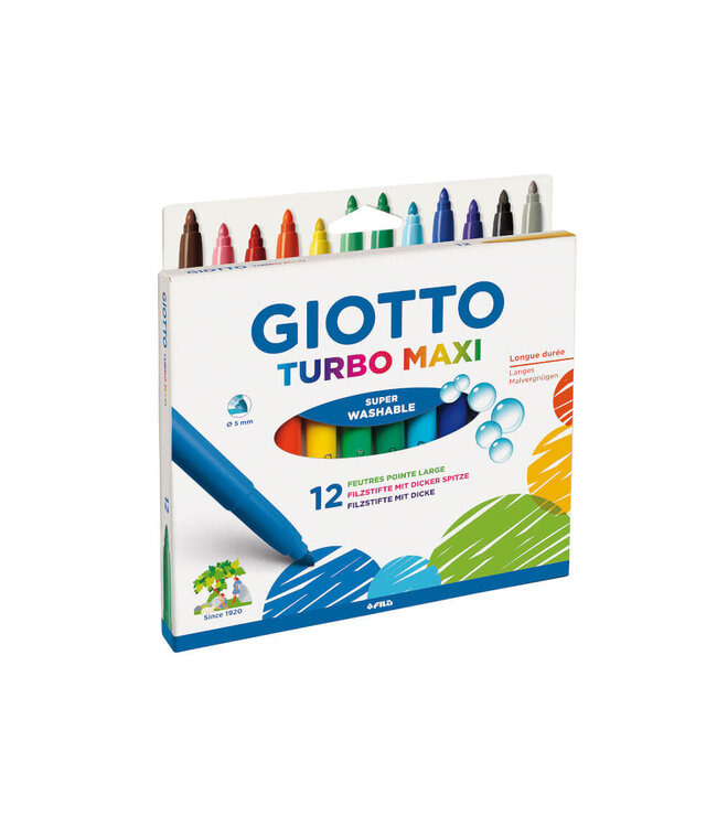 Giotto | Turbo Maxi Viltstiften | 12 stuks | 3+