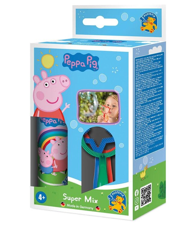 Pustefix | Bellenblaas | Super Mix | 70 ml | Peppa Pig | 4+