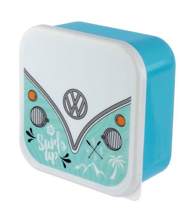 Puckator | Set van 3 lunchboxen | Volkswagen VW T1 | Camper Bus | Surf | 13,5 - 11,5 - 10 cm