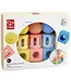 Hape Hape | Made from Rise Based Materials | Geometric Rattles Trio | 9 pieces| 0+