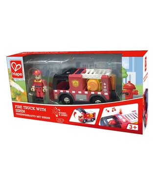 Hape Hape | Railway | Fire Truck with Siren | 3+
