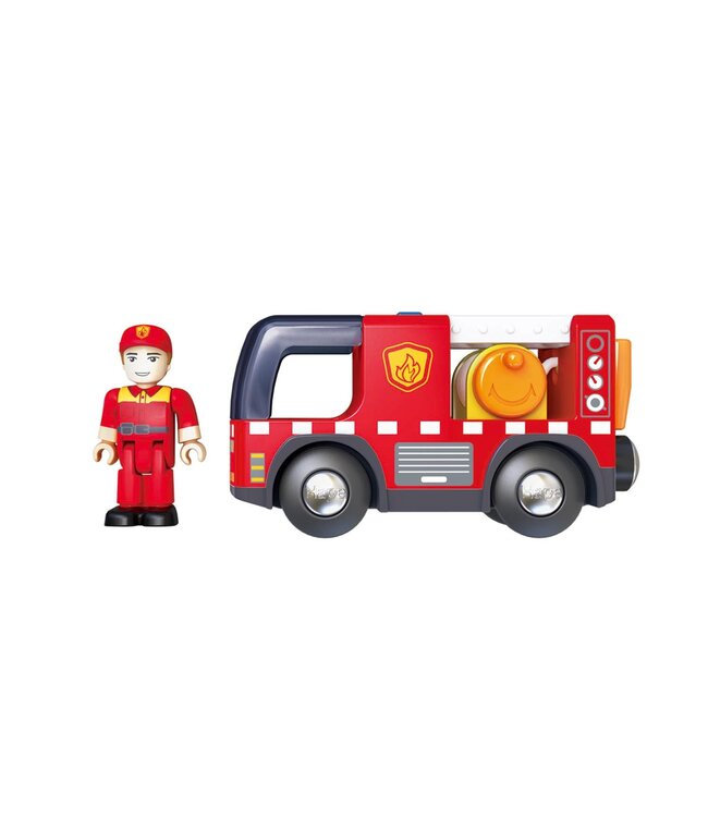 Hape | Railway | Fire Truck with Siren | 3+
