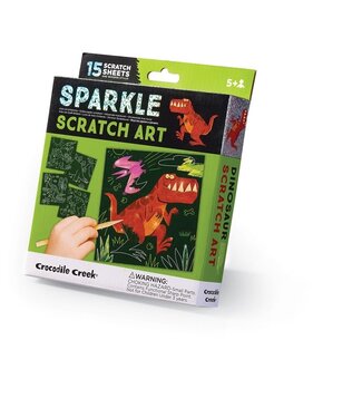 Crocodile Creek Crocodile Creek | Sparkle Scratch Art | Dinosaur | 5+