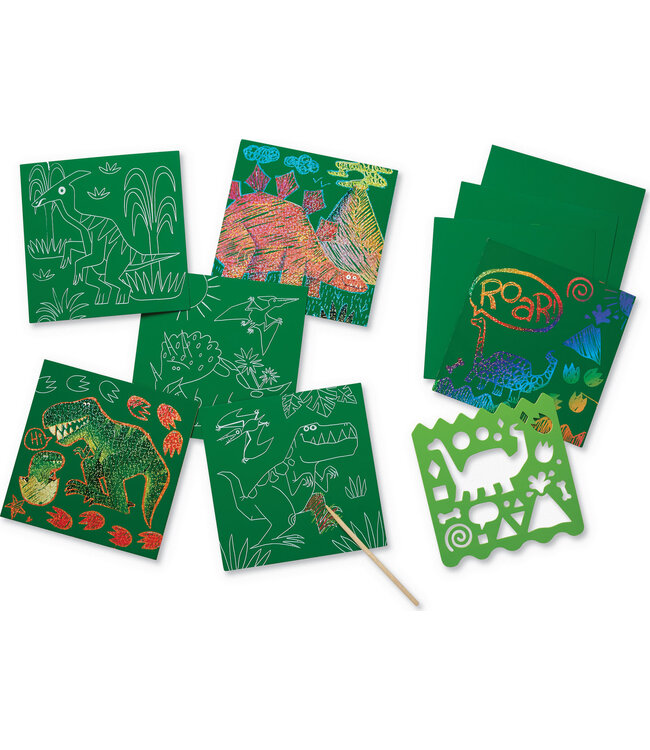 Crocodile Creek | Sparkle Scratch Art | Dinosaur | 5+
