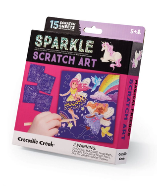 Crocodile Creek Crocodile Creek | Sparkle Scratch Art | Magical Friends  | 5+