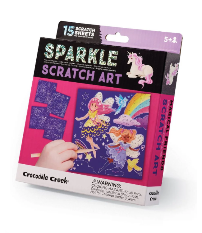 Crocodile Creek | Sparkle Scratch Art | Magical Friends  | 5+