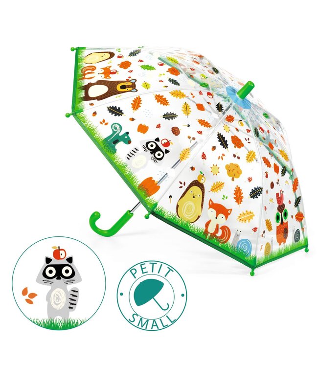 Djeco | Paraplu | L 55 cm | ø  68 cm | Animals of the Forest | 3+