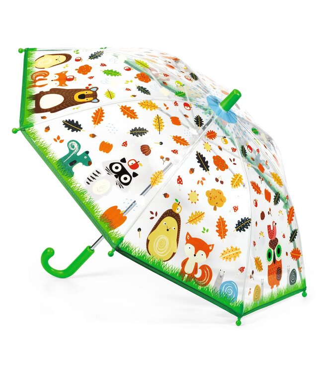 Djeco | Paraplu | L 55 cm | ø  68 cm | Animals of the Forest | 3+