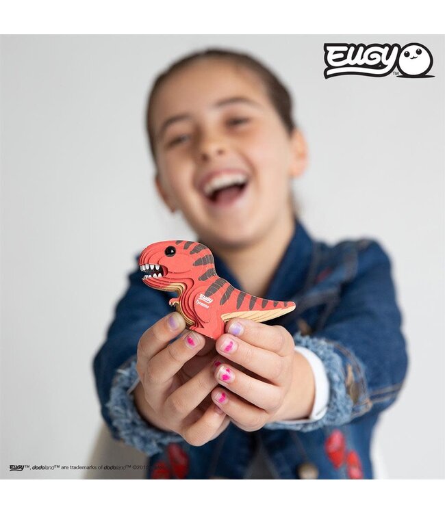 Eugy | 3D Cardboard Model Kit | Prehistoric Life | Tyranno | 6+