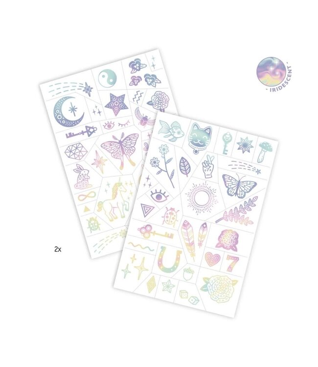 Djeco | Body Art | Tattoos | Iriserend | Lucky Charms | 3+