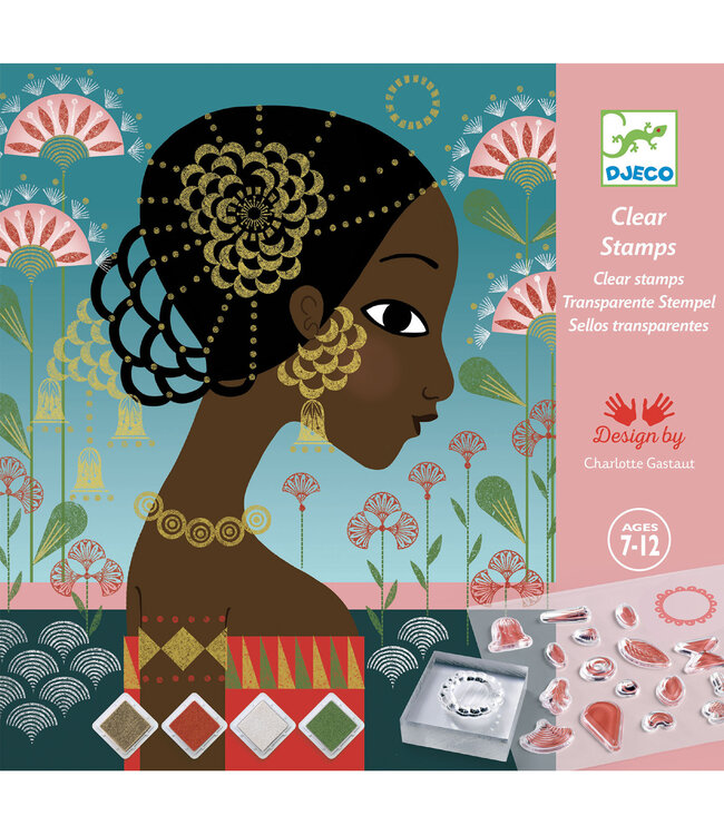 Djeco | Clear Stamps | Patronen en Ornamenten |  7-12 jaar
