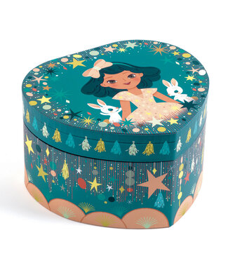 Djeco Djeco | Houten Juwelendoos met Muziek | 4,7 cm | Happy Party | Johann Strauss's Stories from the Vienna Woods | 4+