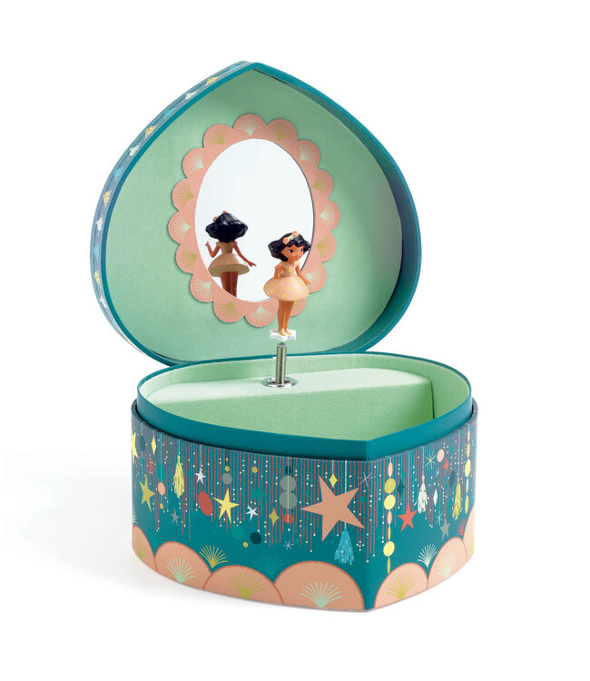 Djeco | Houten Juwelendoos met Muziek | 4,7 cm | Happy Party | Johann Strauss's Stories from the Vienna Woods | 4+