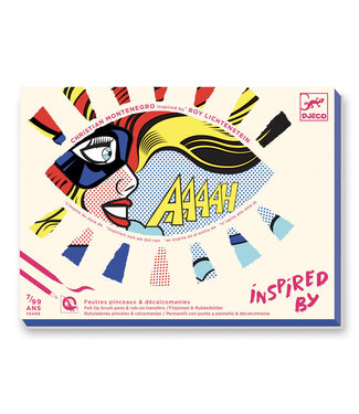 Djeco Djeco | Create with Stickers | Inspired by | Roy Lichtenstein | 7 - 99 jaar