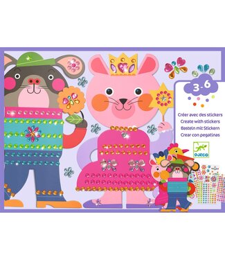 Djeco Djeco | Create With Stickers | Sparkles | 3-6 jaar