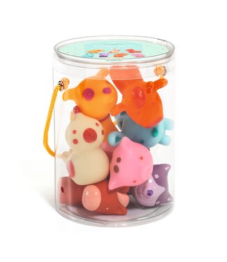 Djeco Djeco | Figurines | 7 Plastic Farm Animals | Troopo Farm | +18 mnd