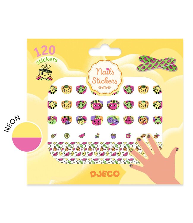 Djeco | Nails Stickers | 120 pieces | Boost | 4 - 8 year