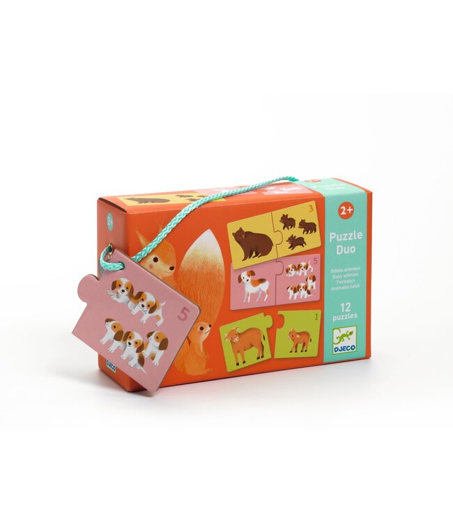 Djeco | Puzzel Duo | Baby Dieren | 24 delig | 2+