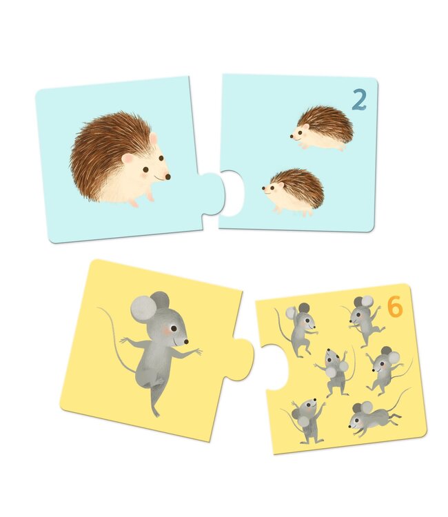 Djeco | Puzzel Duo | Baby Dieren | 24 delig | 2+