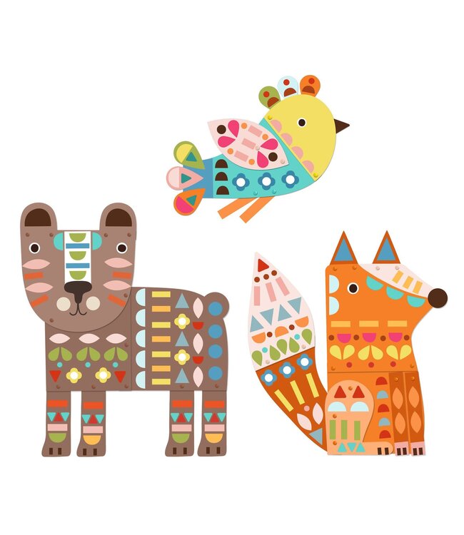 Djeco | Create With Paper | 3 Giant Animals | 3-6 jaar