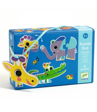 Djeco Djeco | Puzzel Duo | Dieren | Bewegend | 12 delig | 2+