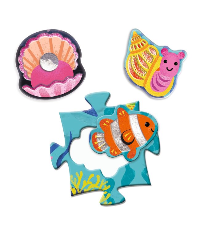 Djeco | Puzzle | Giant Sea | 70 x 50 cm | 24 + 8 stukjes | 3+