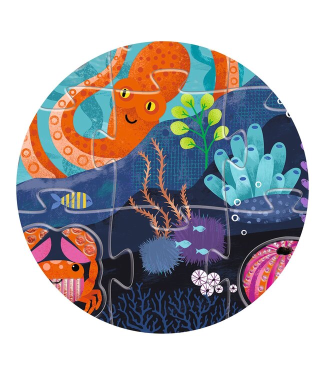 Djeco | Puzzle | Giant Sea | 70 x 50 cm | 24 + 8 stukjes | 3+