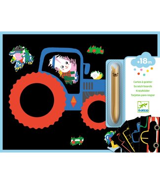 Djeco Djeco | Scratch Boards  | Voertuigen | +18 maanden