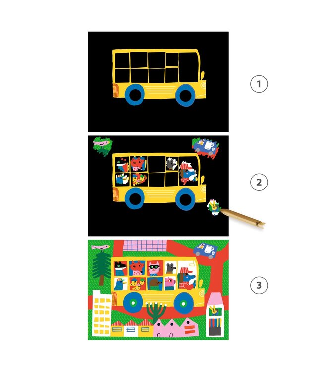 Djeco | Scratch Boards  | Voertuigen | +18 maanden