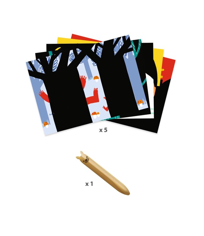 Djeco | Scratch Boards  | Dieren | +18 maanden