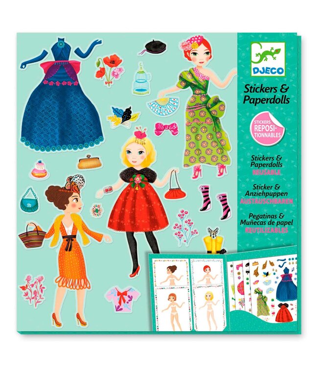 Djeco | Stickers & Paperdolls | Massive Fashion | 4-8 jaar