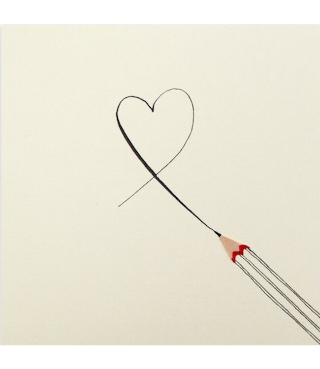 Pencil Shavings Cards by Ruth Jackson | Heart