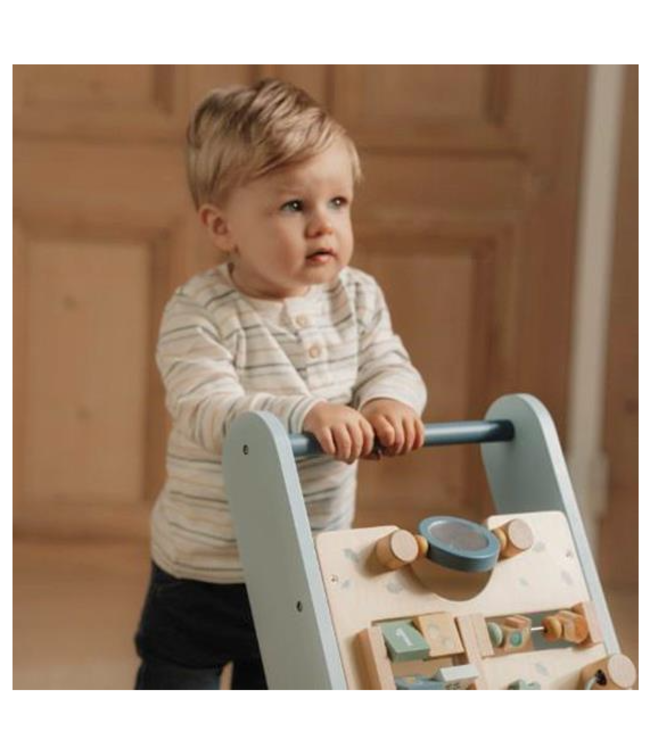 Little Dutch | Houten Activiteiten Loopwagen | Babywalker  | Forest Friends | 1+