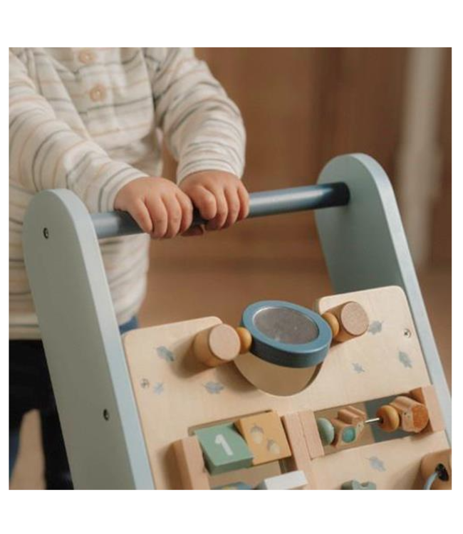 Little Dutch | Houten Activiteiten Loopwagen | Babywalker  | Forest Friends | 1+