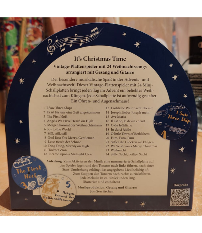 Coppenrath | Sound Adventskalender | Platenspeler | It's Christmas Time | with 24 Melodies