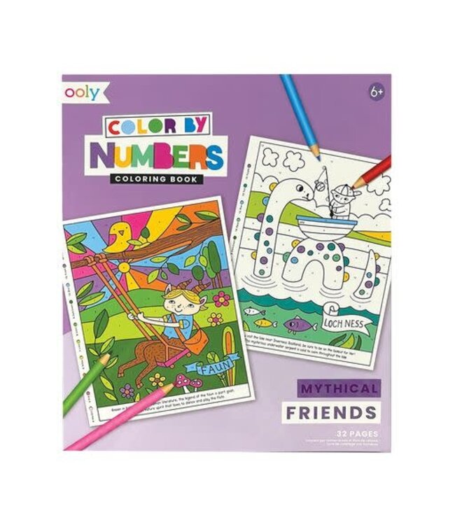 Ooly | Color By Numbers | Mythical Friends | 6+