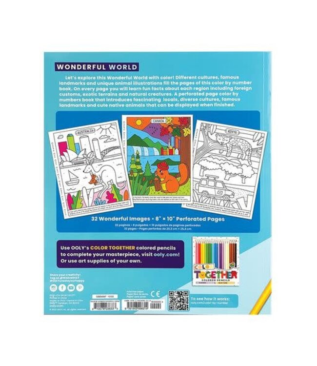 Ooly | Color By Numbers | Wonderful World | 6+