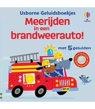 Usborne | Geluidenboek | Meerijden in een Brandweerauto | 1+